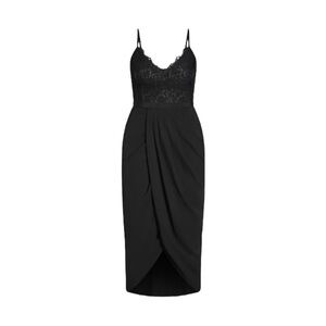 City Chic Lace Touch Dress in Black Size 18 NWT